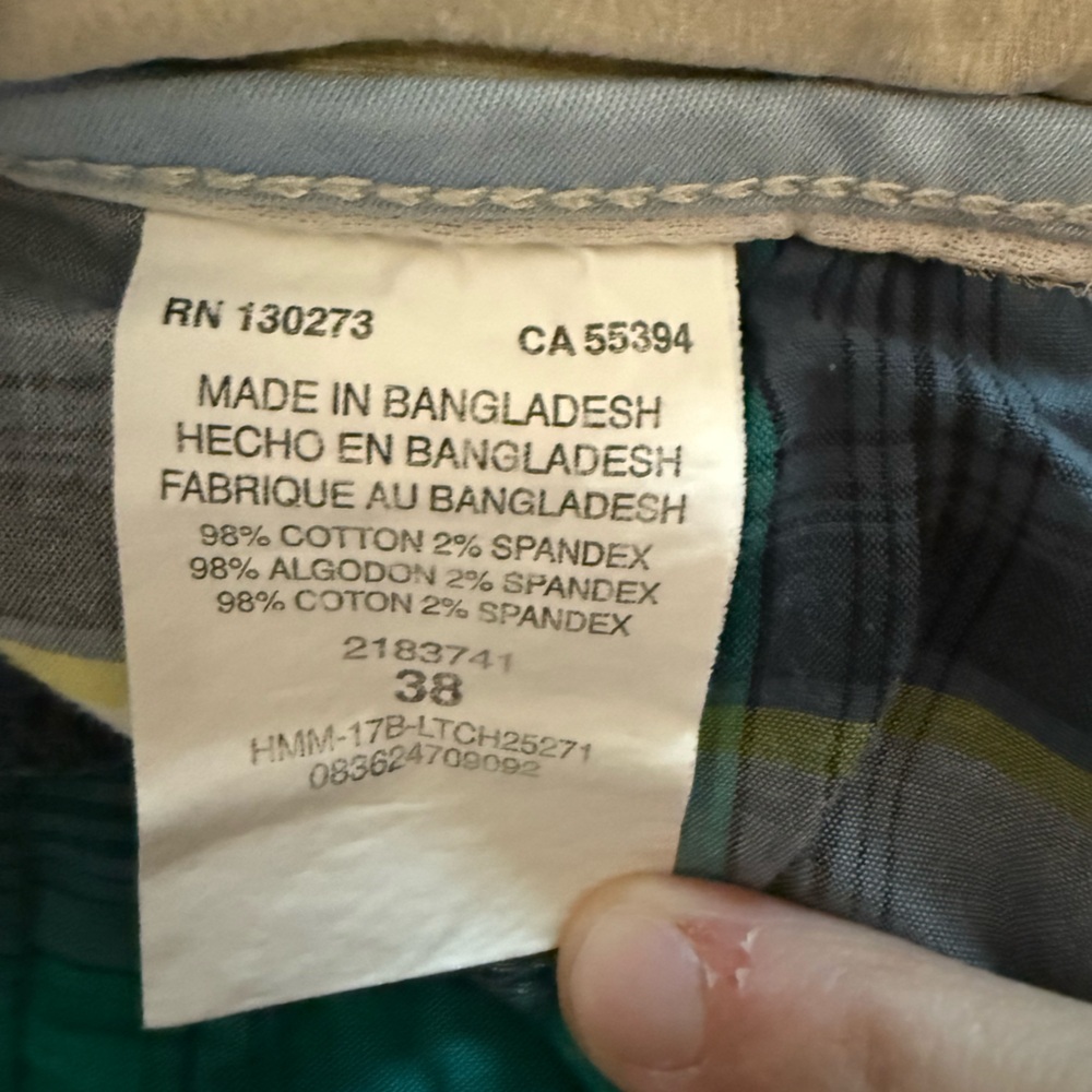 Lee Men's Light Blue Flat Front Shorts Size 38 - Picture 4 of 5